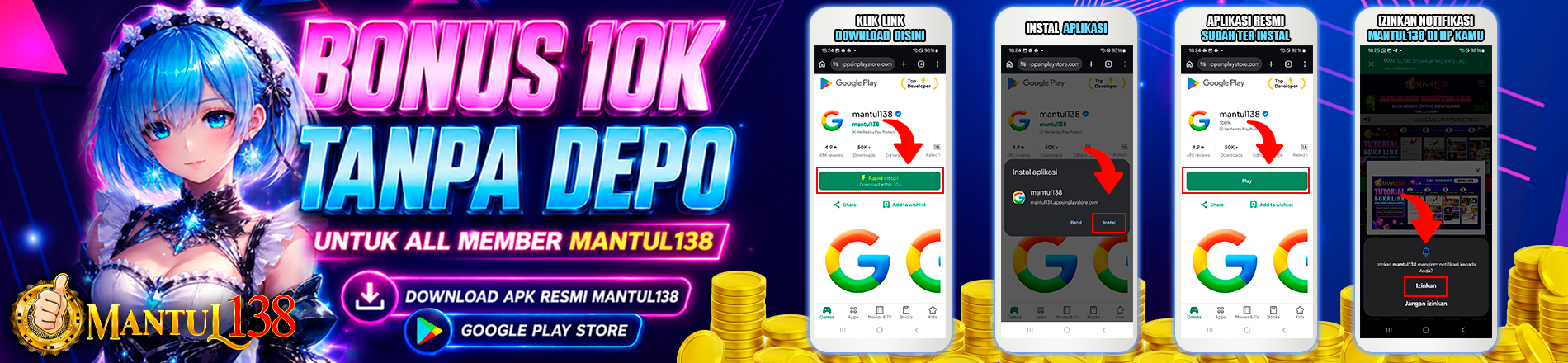 DOWNLOAD APK MANTUL138