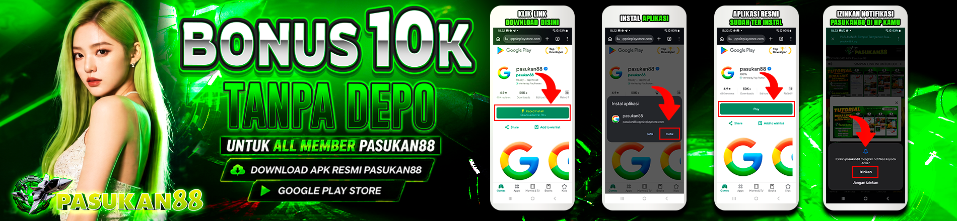 DOWNLOAD APK RESMI PASUKAN88