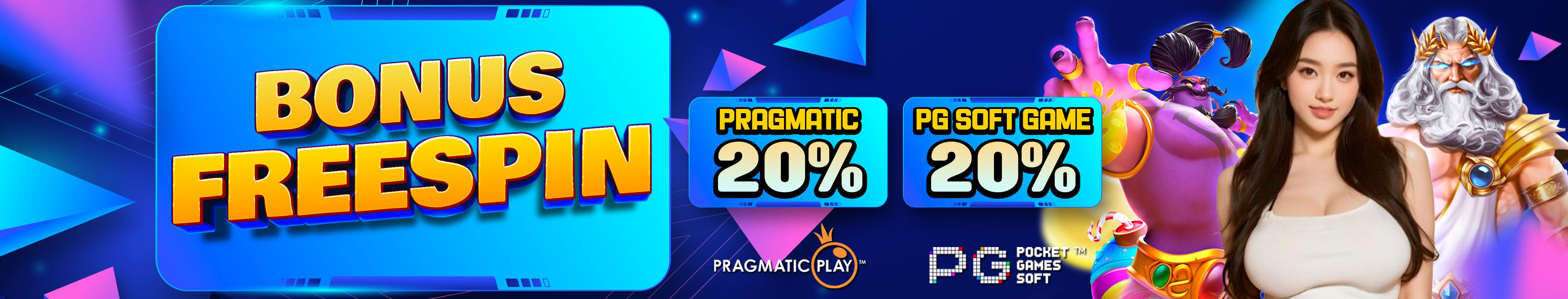 EVENT BONUS FREESPIN PRAGMATIC 20% & PG SOFT 20% MANTUL138