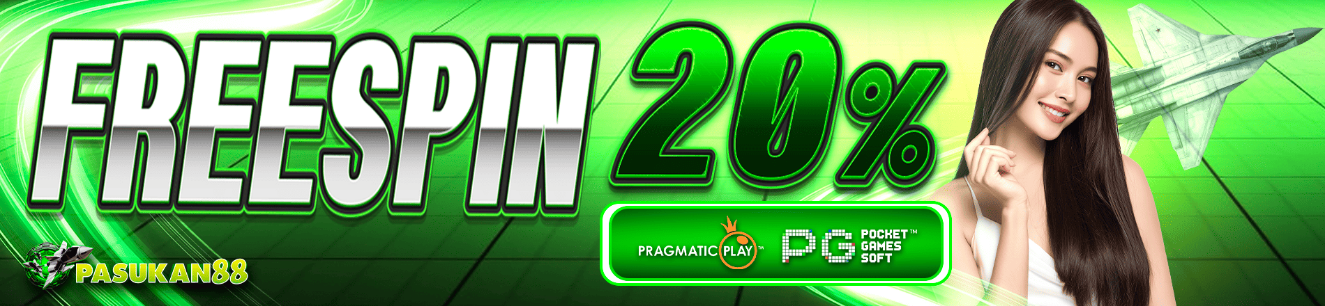 EVENT BONUS FREESPIN PRAGMATIC 20% & PG SOFT 20% PASUKAN88